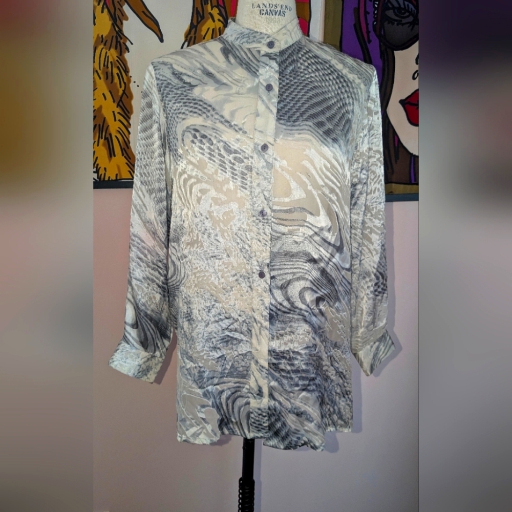 Vintage Aliki Yamani Silk Blouse